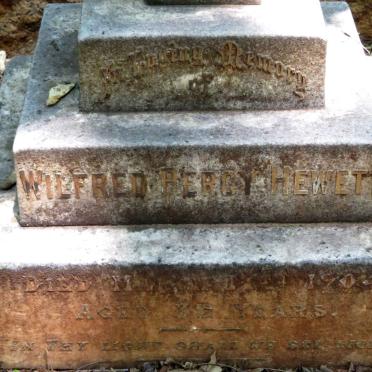 HEWETT Wilfred Percy -1904