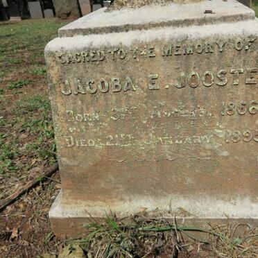 JOOSTE Jacoba E. 1866-1895
