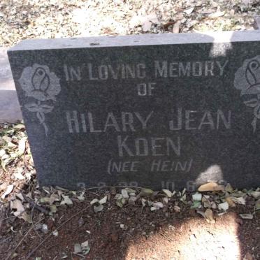 KOEN Hilary Jean nee HEIN 