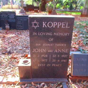 KOPPEL John 1928-1977 & Anne 1927-1987