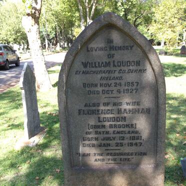 LOUDON William 1857-1927 & Florence Hannah BROOKE 1861-1947