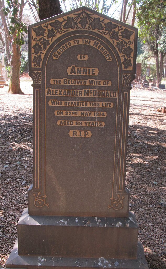 MCDONALD Annie -1914