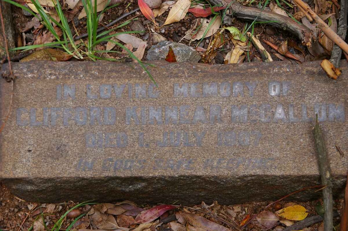 McCALLUM Clifford Kinnear -1907