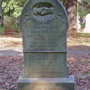 MACLEAN Peter 1857-1896 :: MACLEAN Norman A.M. -1911