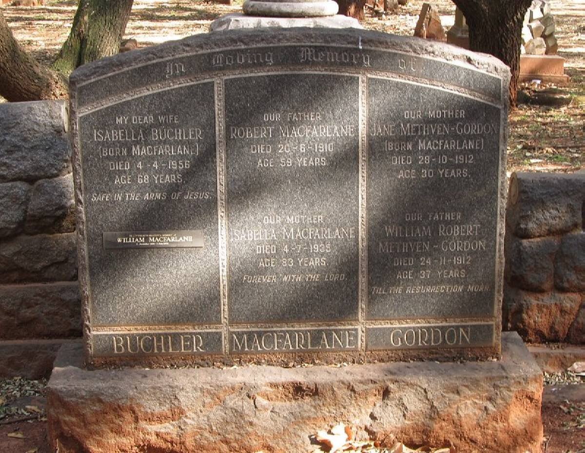 MACFARLANE :: BUCHLER :: METHVEN-GORDON