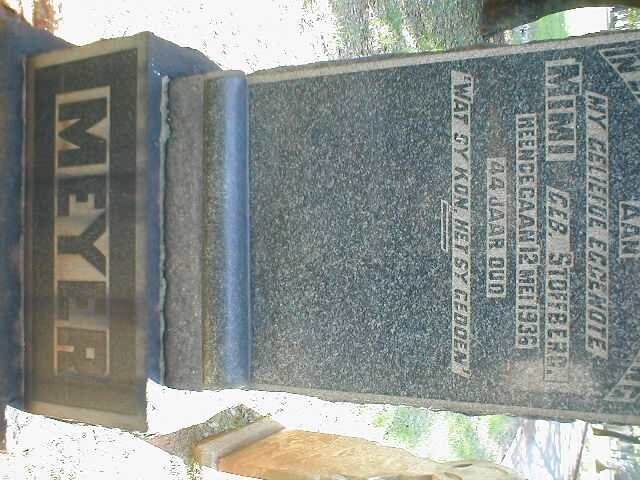 MEYER Mimi nee STOFFBERG -1936