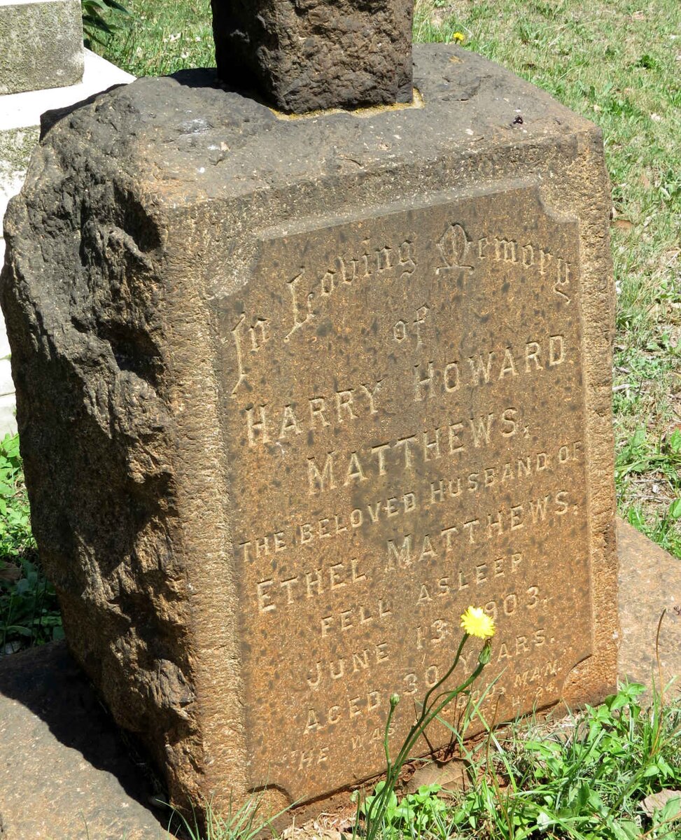 MATTHEWS Harry Howard -1903