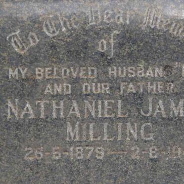 MILLING Nathaniel James 1879-1941