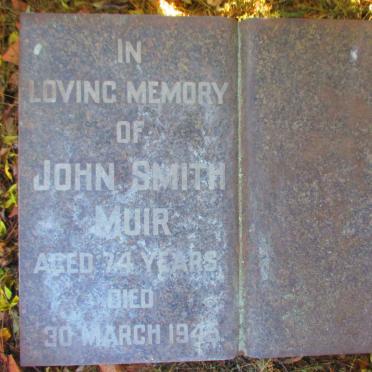 MUIR John Smith  -1945