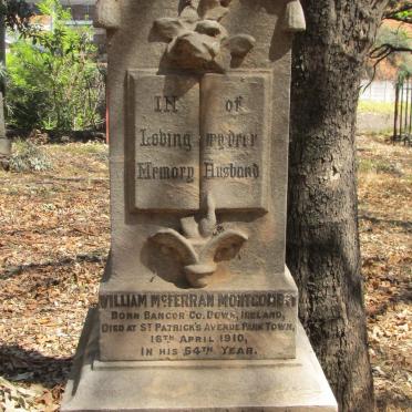 MONTGOMERY William McFerran -1910