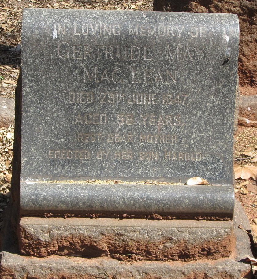 MACLEAN Gertrude May -1947 