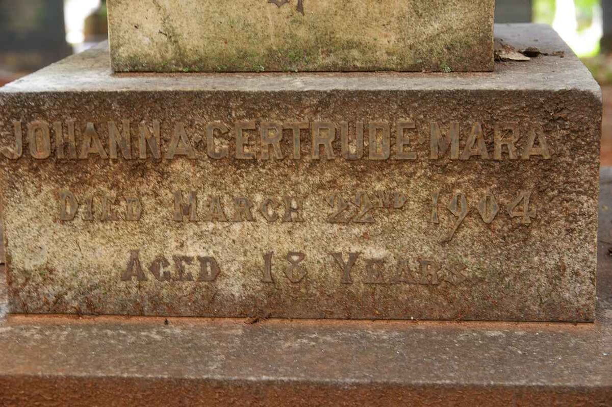 MARAIS Johanna Gertrude  -1904