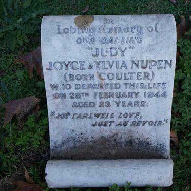 NUPEN Joyce Sylvia nee COULTER -1944
