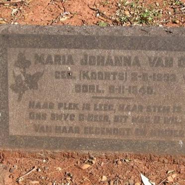 OS Maria Johanna, van nee KOORTS 19??-1940