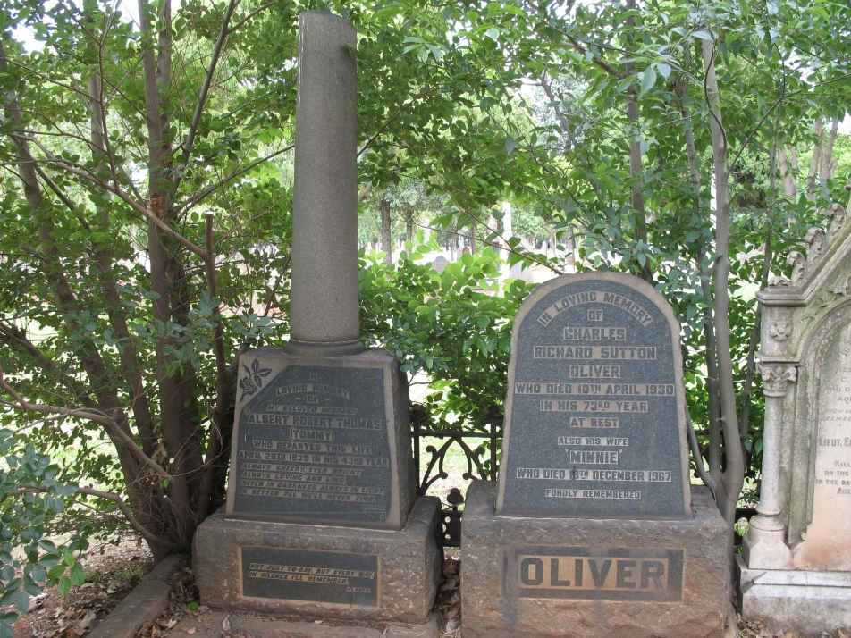 OLIVER Charles Richard Sutton -1930 &amp; Minnie -1967 :: THOMAS Albert Robert -1939