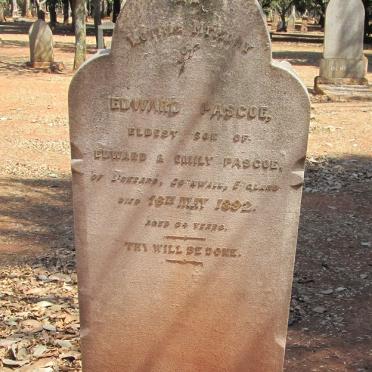 PASCOE Edward -1892