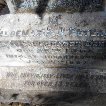 PETERSEN Waldemar P.J. 1861-1897