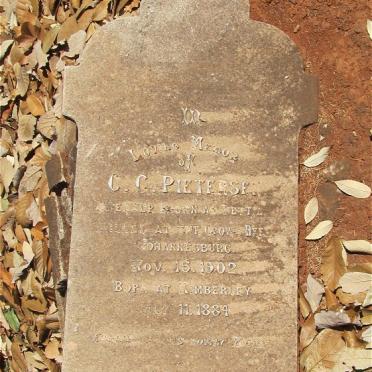 PIETERSE C.C. 1884-1902