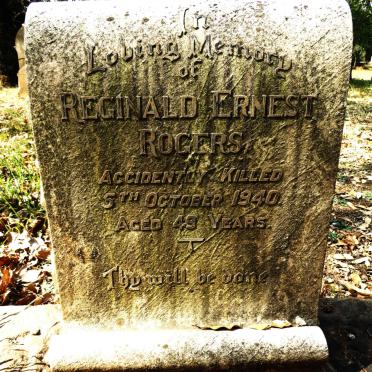 ROGERS Reginald Ernest -1940