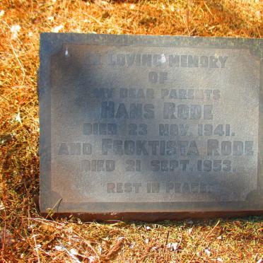 RODE Hans -1941 &amp; Feoktista -1953