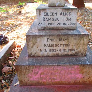 RAMSBOTTOM Kathleen Nora 1890-? :: RAMSBOTTOM Enid May 1892-1983  :: RAMSBOTTOM Eileen Alice 1901-2000