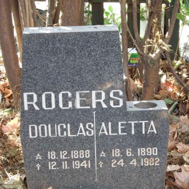 ROGERS Douglas 1888-1941 &amp; Aletta 1890-1982