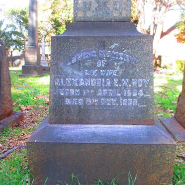 ROY Alexandria E.M. 1854-1928