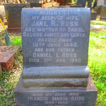 ROSS Daniel L. -1948 & Jane R. -1945 :: ROSS Francis Maria 1893-1956