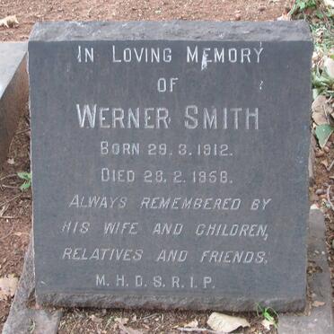 SMITH Werner 1912-1958