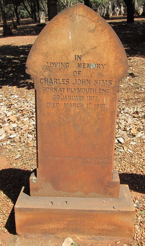 SIMS Charles John 1872-1892