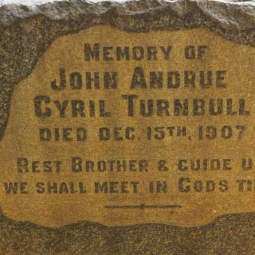TURNBULL John Andrue Cyril -1907
