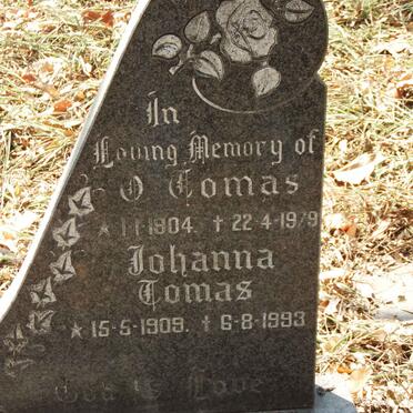TOMAS O. 1904-1979 & Johanna 1909-1993