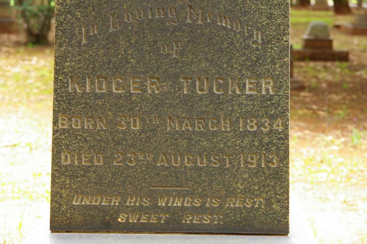 TUCKER Kidger 1834-1913