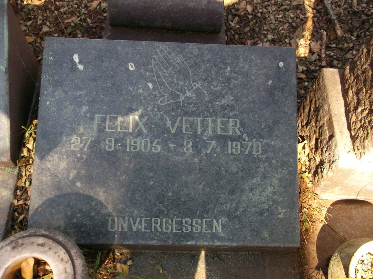 VETTER Felix 1905-1970