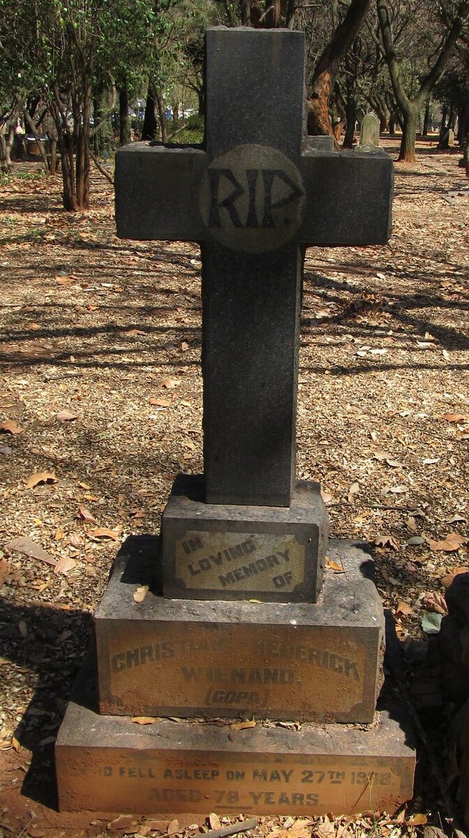 WIENAND Christian Frederick -1938