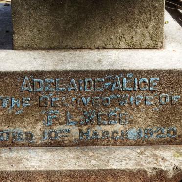WEBB Adelaide Alice -1920