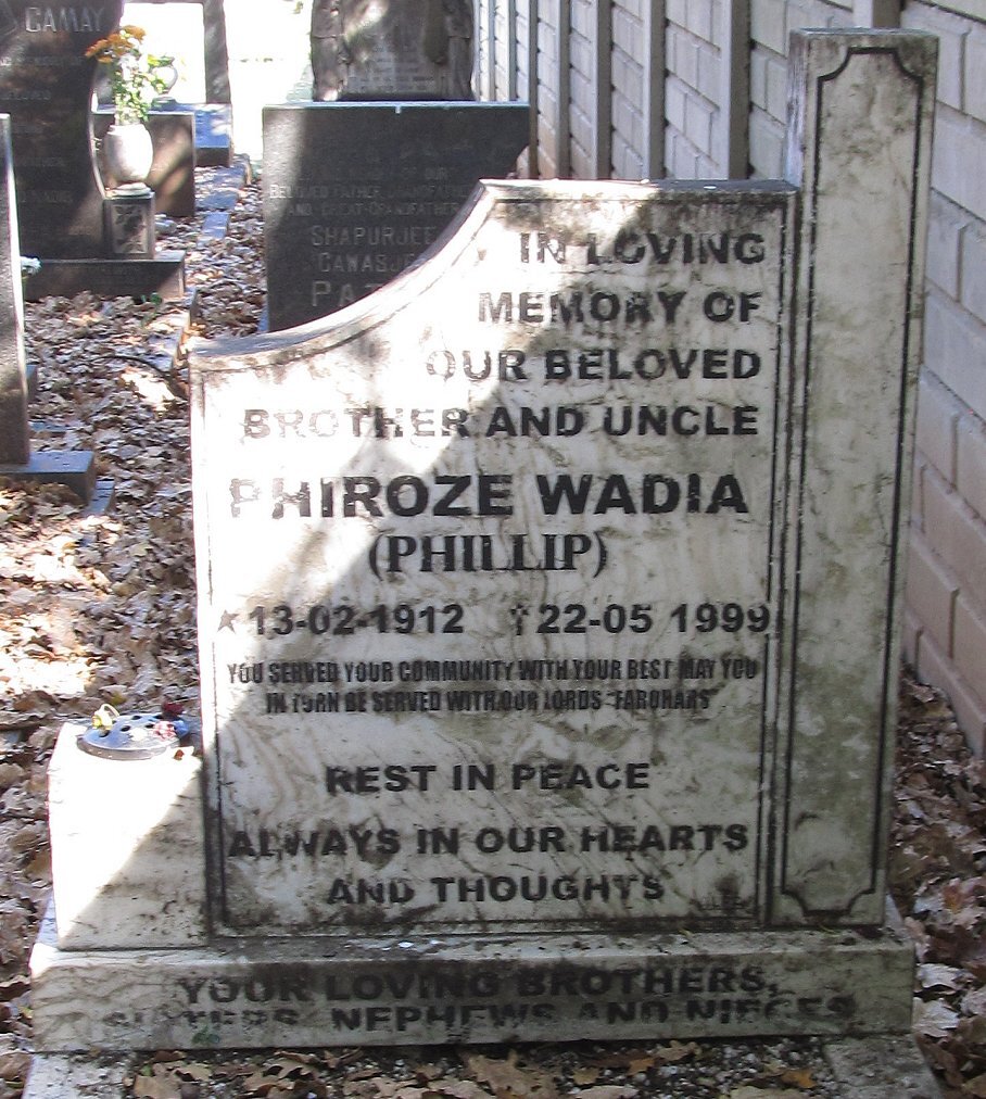 WADIA Phiroze 1912-1999