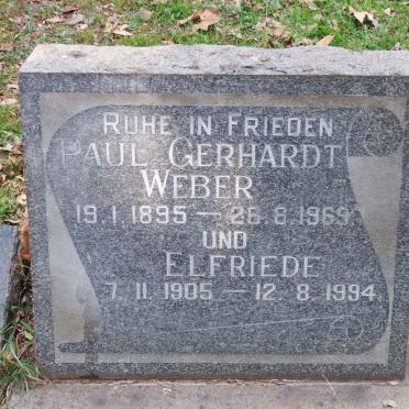 WEBER Paul Gerhardt 1895-1969 &amp; Elfriede 1905-1994