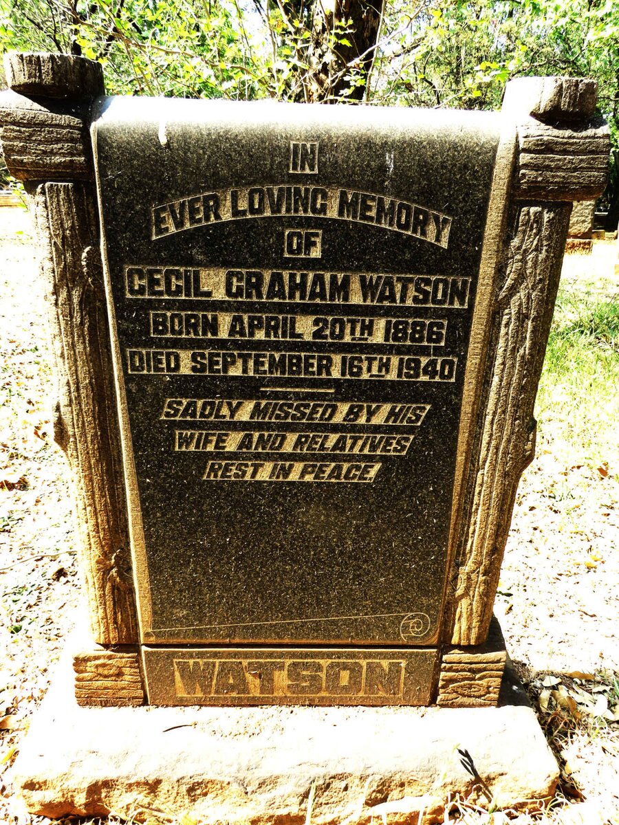 WATSON Cecil Graham 1886-1940