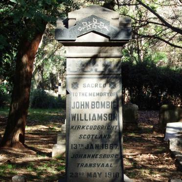 WILLIAMSON John Bombie 1867-1910