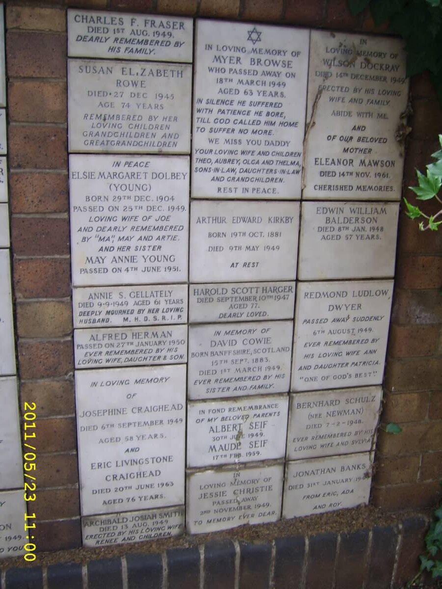 026 Memorial wall