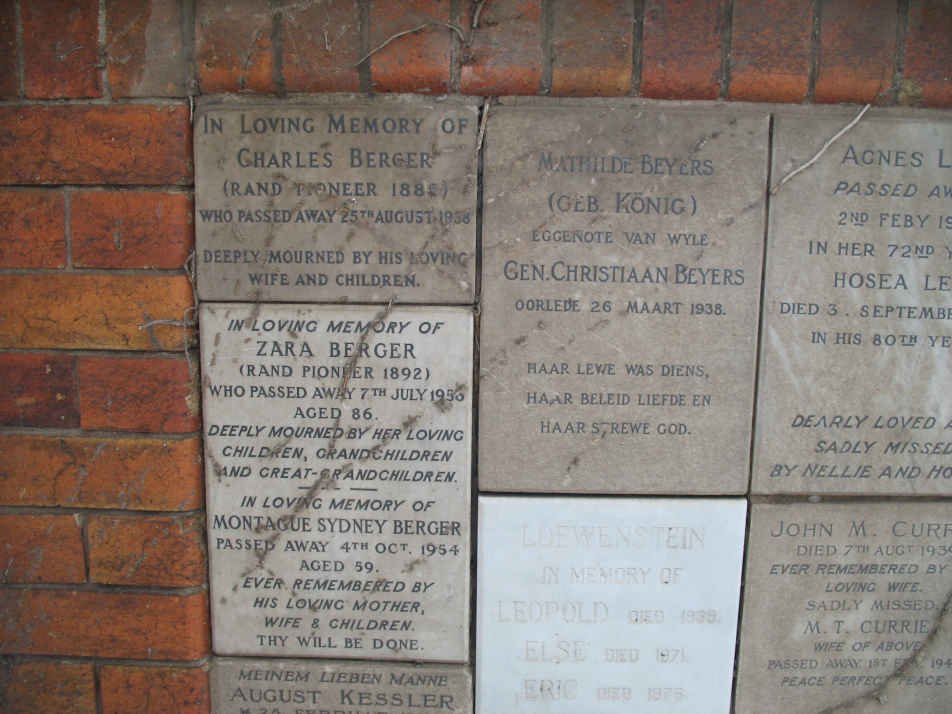 BEYERS Mathilde nee KÖNIG -1938 :: LOWENSTEIN Leopold -1939 :: LOWENSTEIN Else -1971 :: LOWENSTEIN Eric -1975 