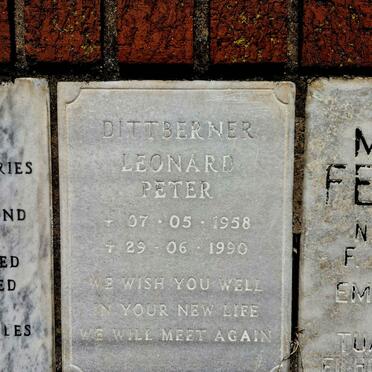 DITTBERNER Leonard Peter 1958-1990