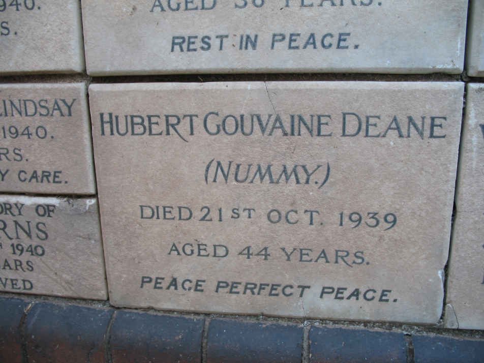 DEANE Hubert Gouvaine -1939