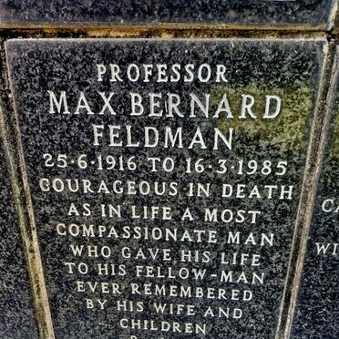 FELDMAN Max Bernard 1916-1985