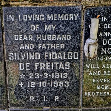 FREITAS Silvino Fidalgo, de 1913-1983