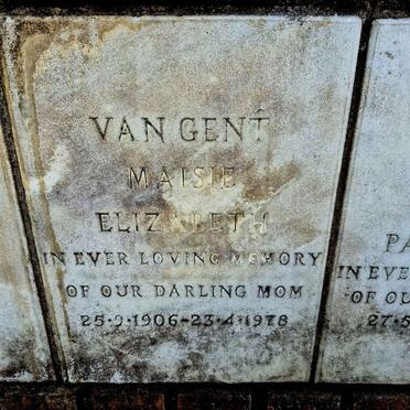 GENT Maisie Elizabeth, van 1906-1978