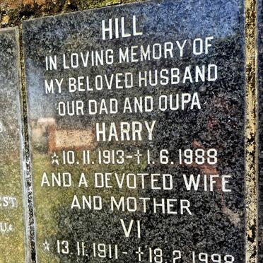 HILL Harry 1913-1988 & Vi 1911-1998