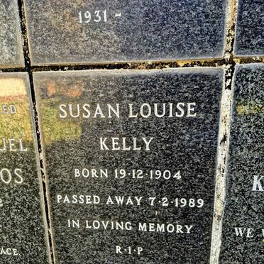 KELLY Susan Louise 1904-1989