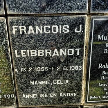LEIBBRANDT Francois J. 1955-1983